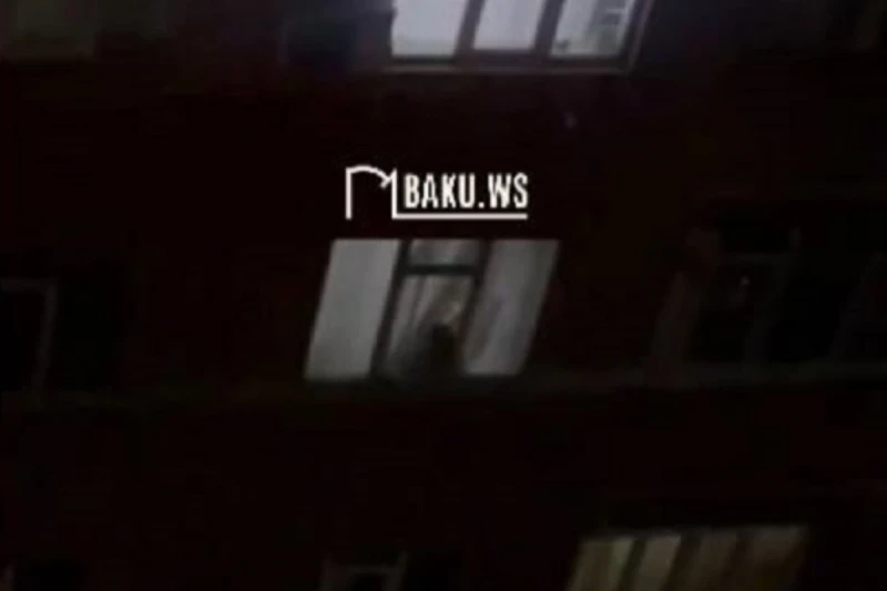 Abşeron Gənclər Şəhərciyində qadın qorxu yaratdı - VİDEO