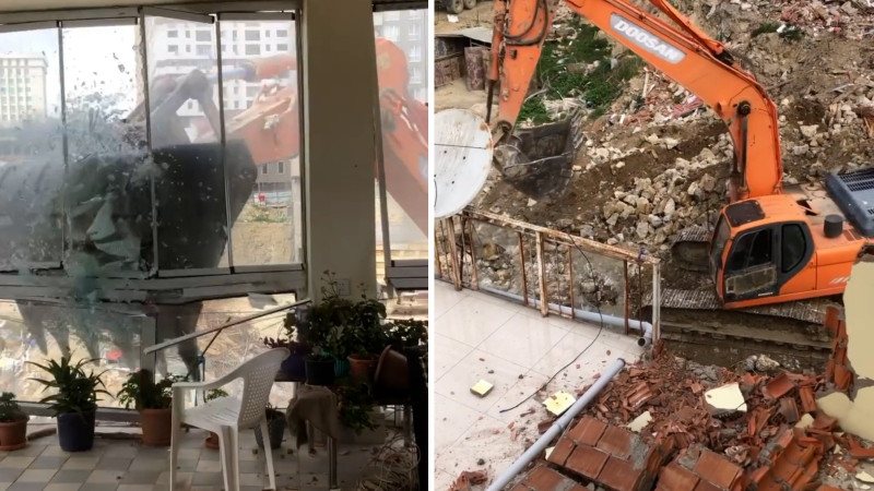 Alatavadakı söküntüyə görə ekskavator sürücüsü də TUTULDU