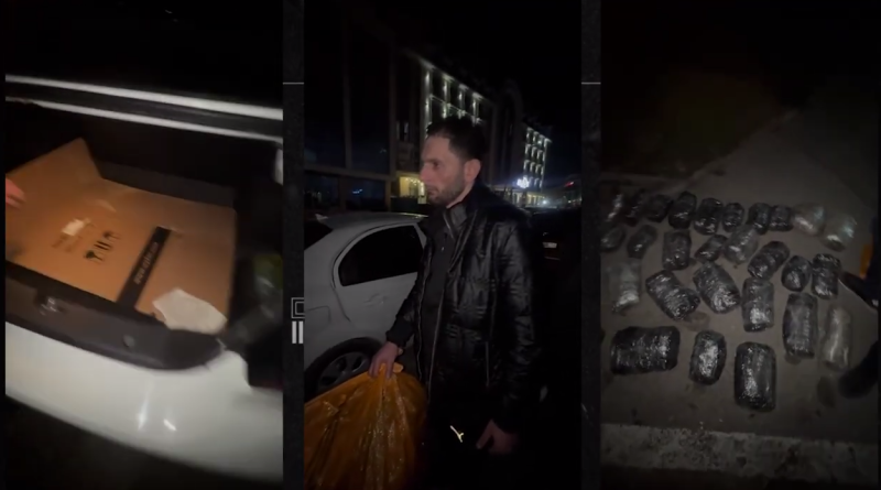 Bakıda avtomobildə İrandan göndərilən 32 kq narkotik aşkarlanıb - VİDEO