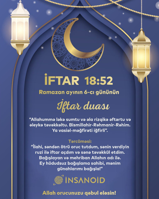 Sabah Ramazan ayının altıncı günüdür – NAMAZ VAXTLARI/FOTO