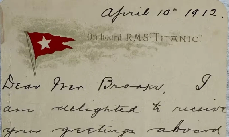 Titanikin sağ qalmış sərnişinin məktubu rekord məbləğə satıldı