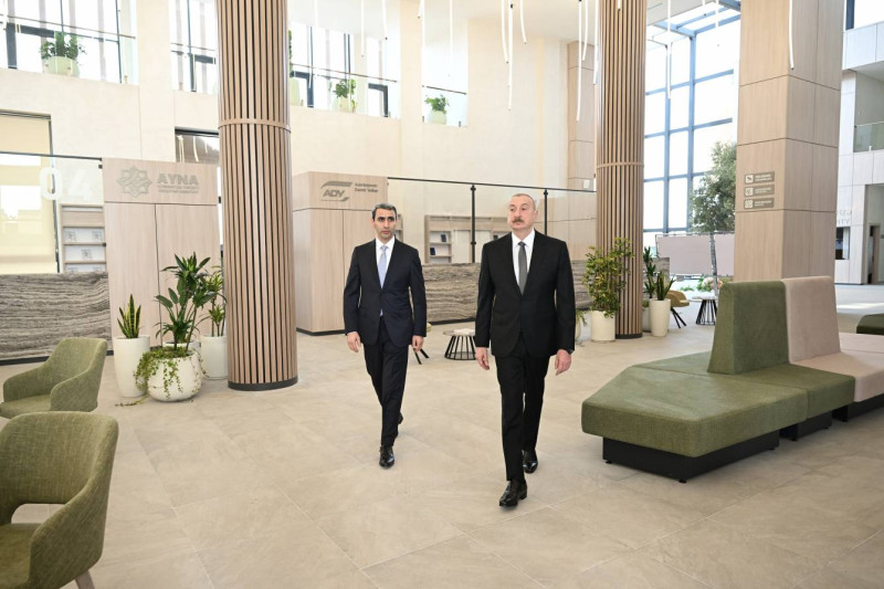 Prezident İlham Əliyev Ağdam Dəmir Yolu və Avtovağzal Kompleksinin açılışında iştirak edib - YENİLƏNİB/FOTO