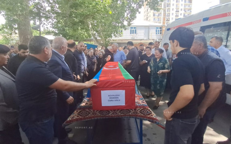 Mingəçevirdə Birinci Qarabağ müharibəsinin şəhidi Əsəddin Novruzov dəfn edilib