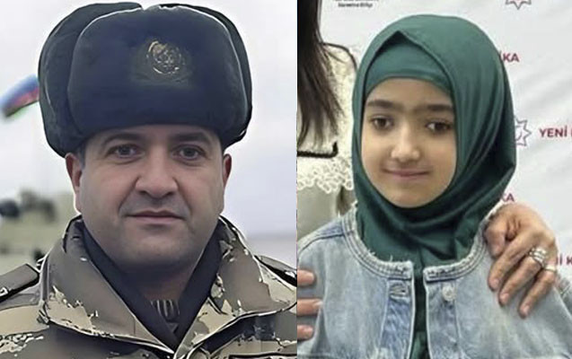 Şəhid polkovnik-leytenantın 13 yaşlı qızı vəfat etdi