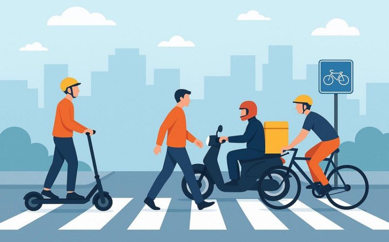 Yol polisi skuter, moped və velosiped sürücülərinə çağırış edib