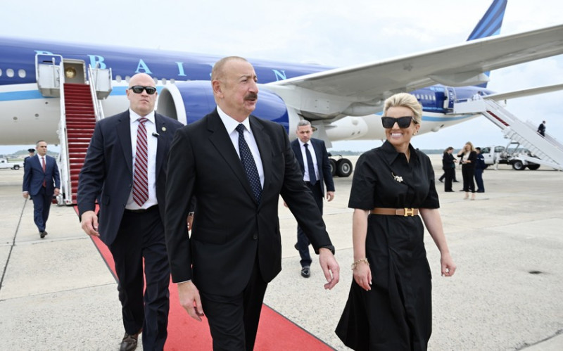 Prezident İlham Əliyev ABŞ-yə işgüzar səfər edib