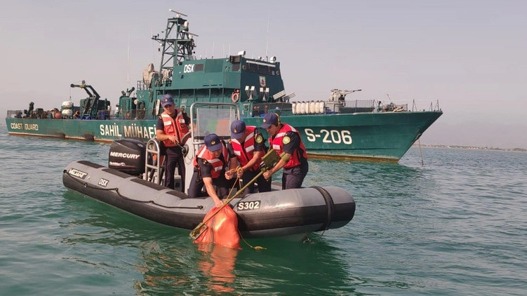 Xəzərdə əməliyyat: Atəş açıldı, iki İran vətəndaşı saxılanıldı - VİDEO