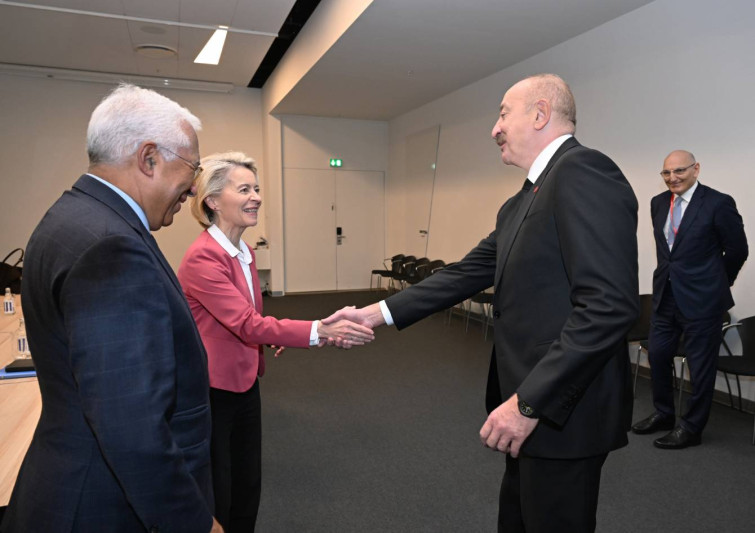 Kopenhagendə Prezident İlham Əliyevin Avropa İttifaqı Şurasının Prezidenti və Avropa Komissiyasının Prezidenti ilə görüşü olub