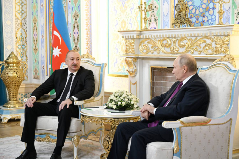 Düşənbədə Azərbaycan Prezidenti İlham Əliyevin Rusiya Prezidenti Vladimir Putin ilə təkbətək görüşü olub