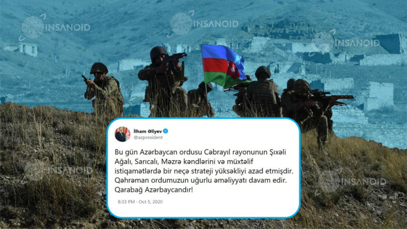 5 oktyabr 2020 – Azərbaycan Ordusu Cəbrayılda İRƏLİLƏYİR