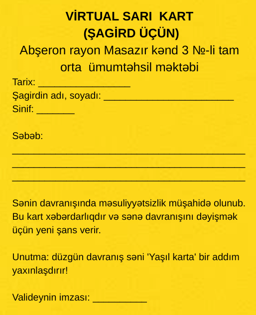 Şagirdlərə də qırmızı kart göstərək? - Fotolar