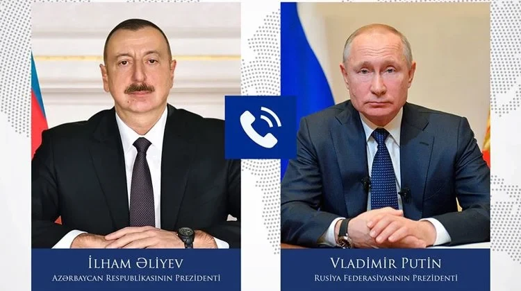Prezident İlham Əliyev və Vladimir Putin telefonla danışıblar