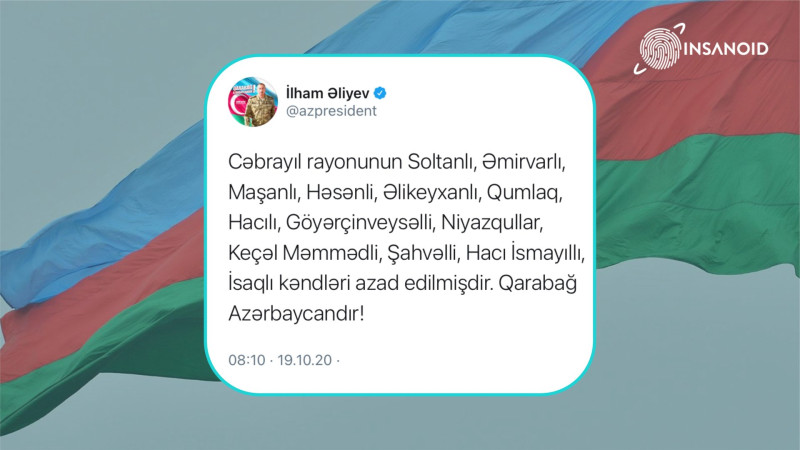 Vətən Müharibəsini 23-cü günü: Cəbrayılın kəndlərinin azad edilməsi və düşmənə ağır zərbələr – Xronikası