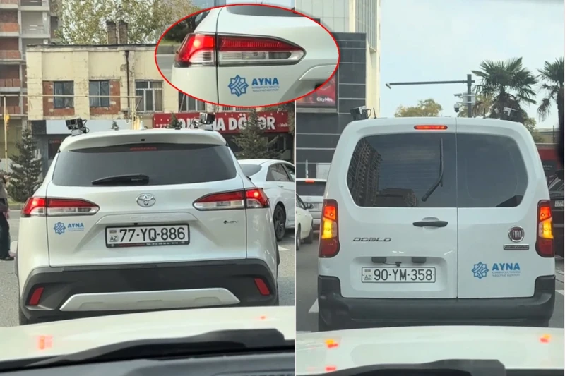 Bakıda AYNA-nın xüsusi avtomobilləri sürücüləri CƏRİMƏLƏYİR - RƏSMİ