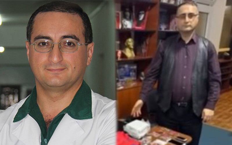 Bakıda SSRİ bayrağını qaldıran şəxs sevgilisi ilə birlikdə arvadını döyən onkoloq imiş