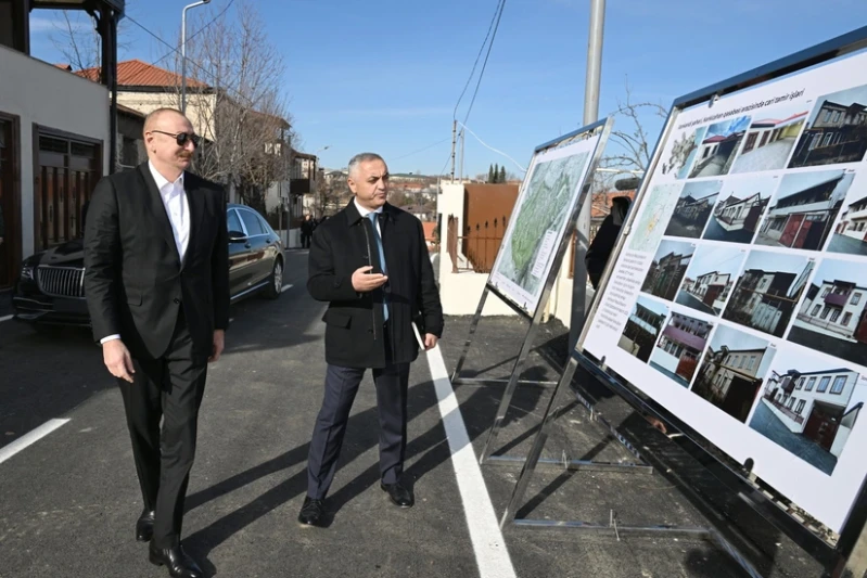 Prezident İlham Əliyev Xankəndinin Kərkicahan qəsəbəsində olub