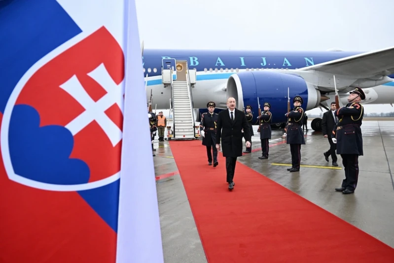 Prezident İlham Əliyev Slovakiyada rəsmi səfərdədir