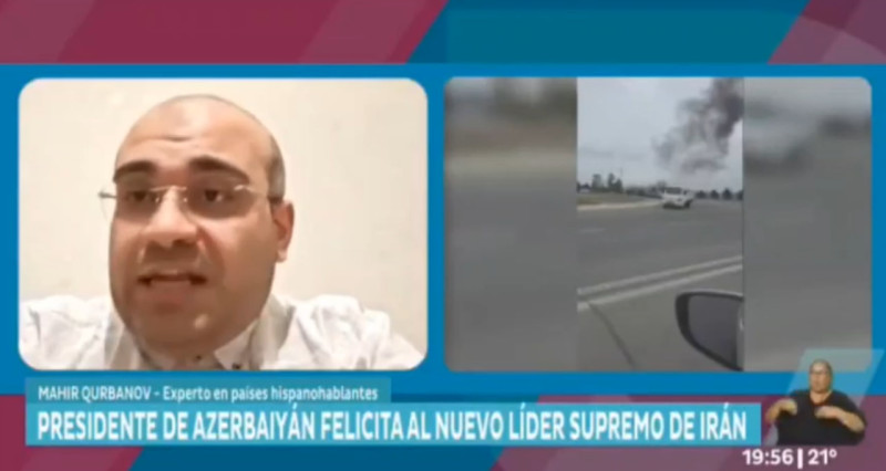 Azərbaycanlı ekspert Uruqvay dövlət kanalında (Canal 5 ) Naxçıvana hücumdan danışdı