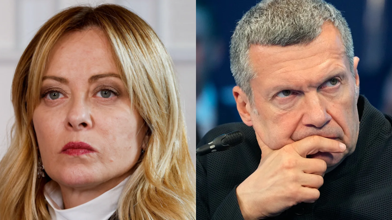 Vladimir Solovyov Corcia Meloni ilə bağlı təqhiramiz ifadələr işlədib - sonra Meloni paylaşım edib