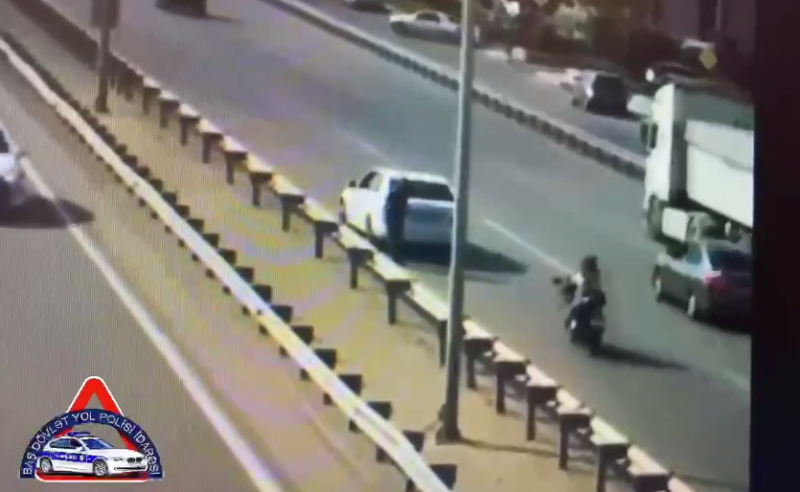 Nasaz avtomobil sahibinin qaydaları pozması və  hüquqsuz sürücülük can aldı - VİDEO
