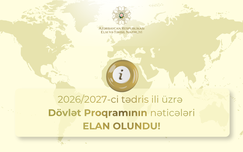 Dövlət Proqramı üzrə təqaüdçülərin siyahısı müəyyən olundu