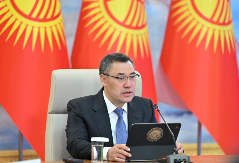 Sadır Japarov Azərbaycan–Qırğızıstan dostluğunu Nizami Gəncəvinin sözləri ilə ifadə etdi