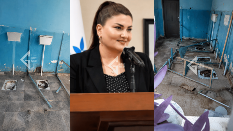 Direktor vəzifəsini itirdi, məktəbin tualetini dağıtdı - İDDİA