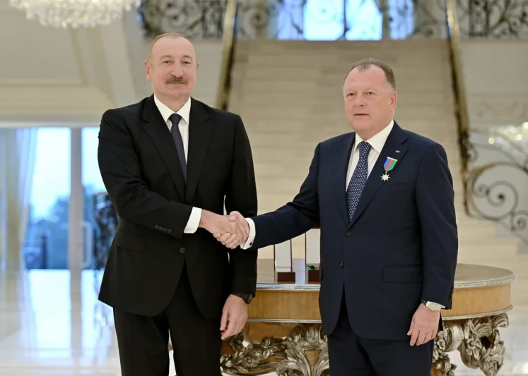 Prezident İlham Əliyev Beynəlxalq Cüdo Federasiyasının prezidentini qəbul edib