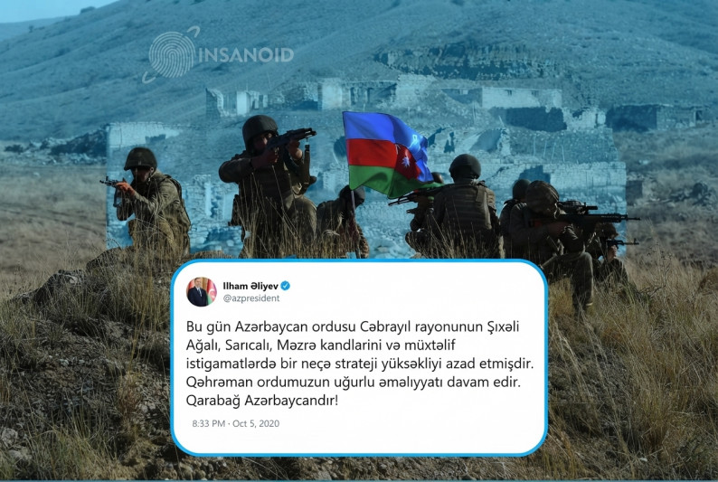 5 oktyabr 2020 – Azərbaycan Ordusu Cəbrayılda İRƏLİLƏYİR