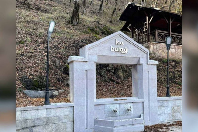 Şuşanın simvolu “İsa bulağı” bərpa edilib