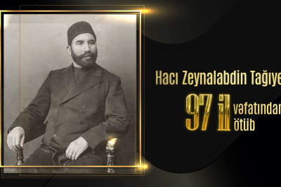 Hacı Zeynalabdin Tağıyevin vəfatından 97 il ötür