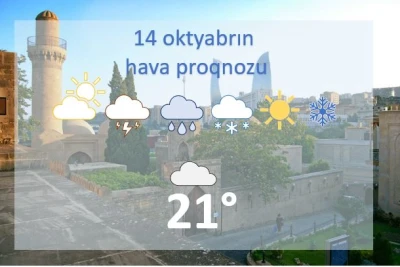 Bugün Bakıda güclü şimal-qərb küləyi əsəcək