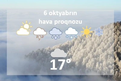 Oktyabrın 6-da dağlıq ərazilərə qar yağacaq