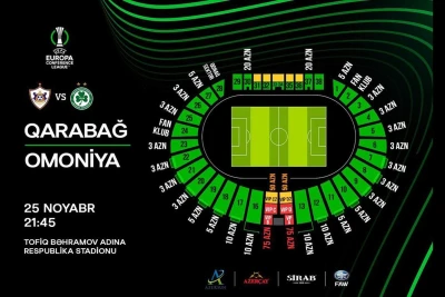 Qarabağ - Omoniya oyununa biletlər satışa çıxarılıb