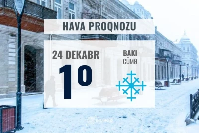 Sabah Bakıda hava qarlı keçəcək