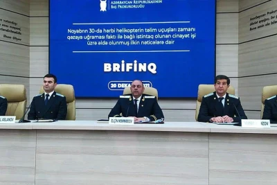 Baş Prokurorluq helikopterin qəzaya uğramasının səbəbini açıqlayıb