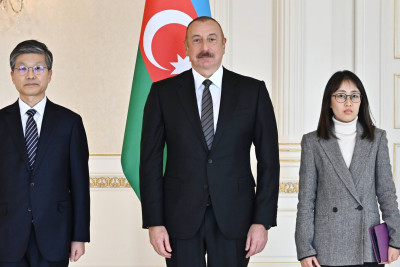 Prezident Koreyanın Azərbaycandakı yeni səfirinin etimadnaməsini qəbul edib