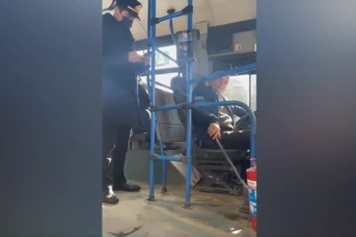 Bakıda avtobusda maskadan istifadə etməyənlər cərimələnib