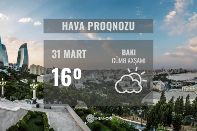 Martın son gününə olan hava proqnozu