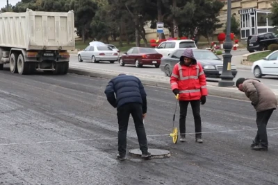 Bayram günlərində Bakının 13 küçəsi təmir edilib