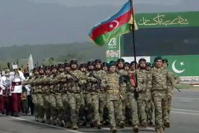 Azərbaycan hərbçiləri Pakistanda hərbi paradda iştirak ediblər