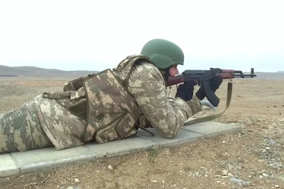 Laçında hərbi təlim keçirilir