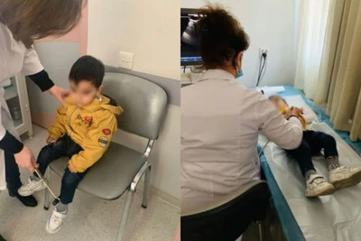 Nənə körpə nəvəsini sığınacağa verib