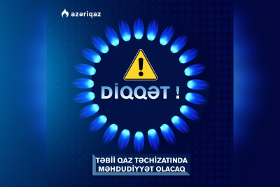 Ucar və Zərdabda qaz təchizatı dayandırılacaq