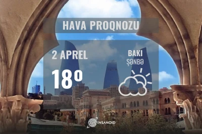 Şənbə günü Bakıda 18°  isti olacaq