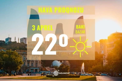 Sabah rayonlarda havanın temperaturu 31° isti olacaq