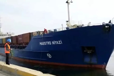 Transxəzər Marşrutu ilə Hövsan limanına ilk dəfə yük daşınıb