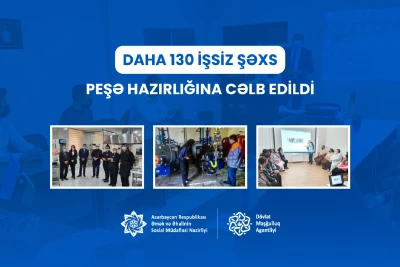 Gəncədə 130 işsiz şəxs peşə kurslarına cəlb edilib
