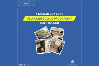 4 mindən çox şəxs özünüməşğulluq proqramına cəlb olunub