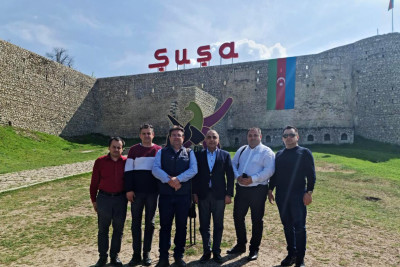 Rumıniyanın rəsmiləri Şuşaya səfər ediblər